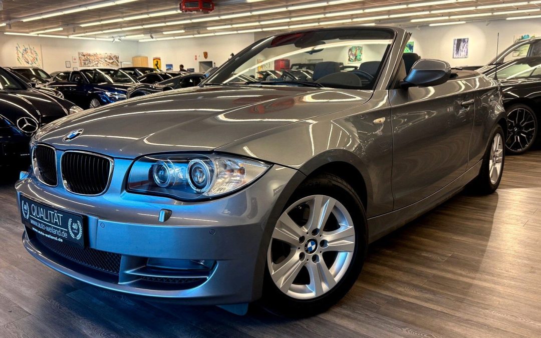BMW 118i Cabrio Space Grau Leder Klima Sitzheizung